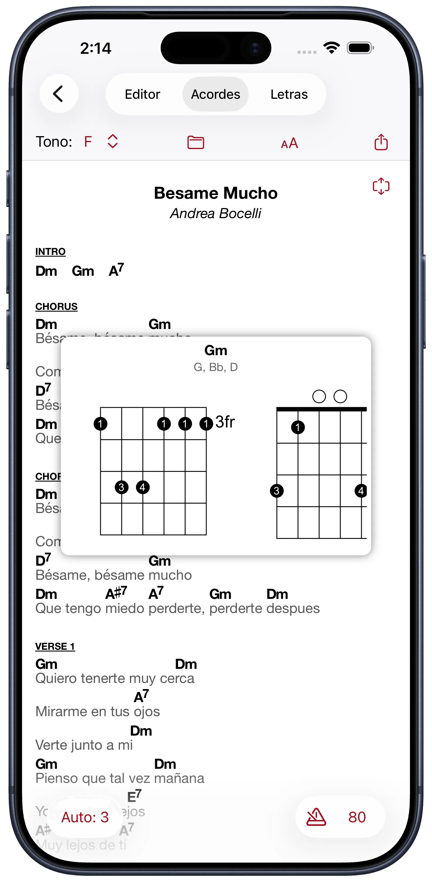 Diagramas de acordes para alabanza