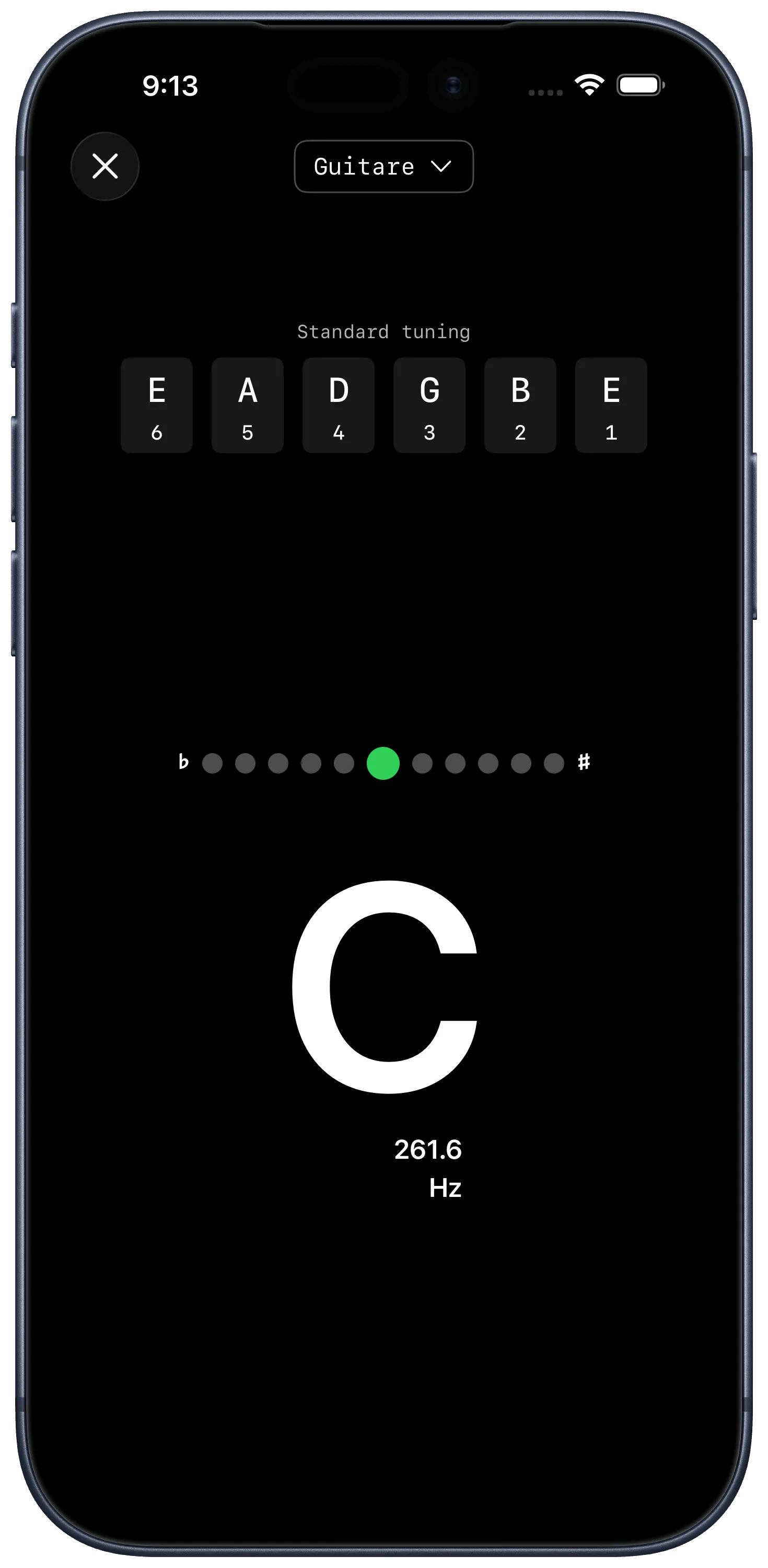 Accordeur dans Chord Craft