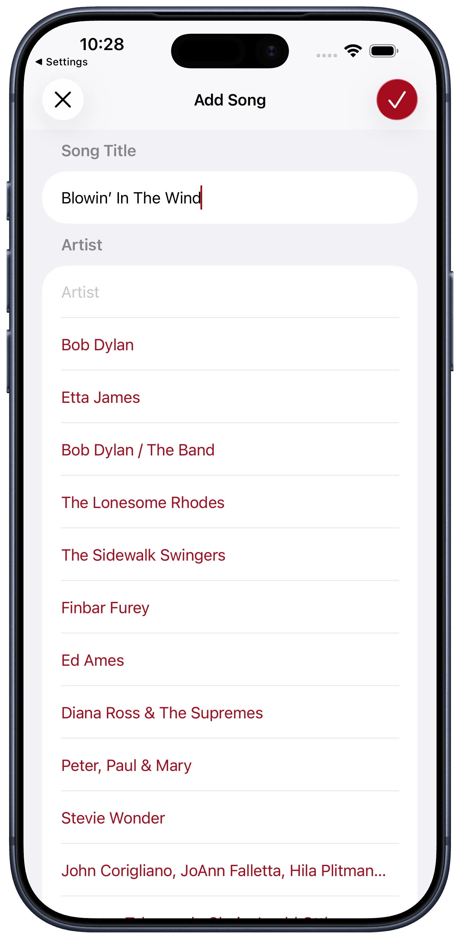 Add a song in Chord Craft