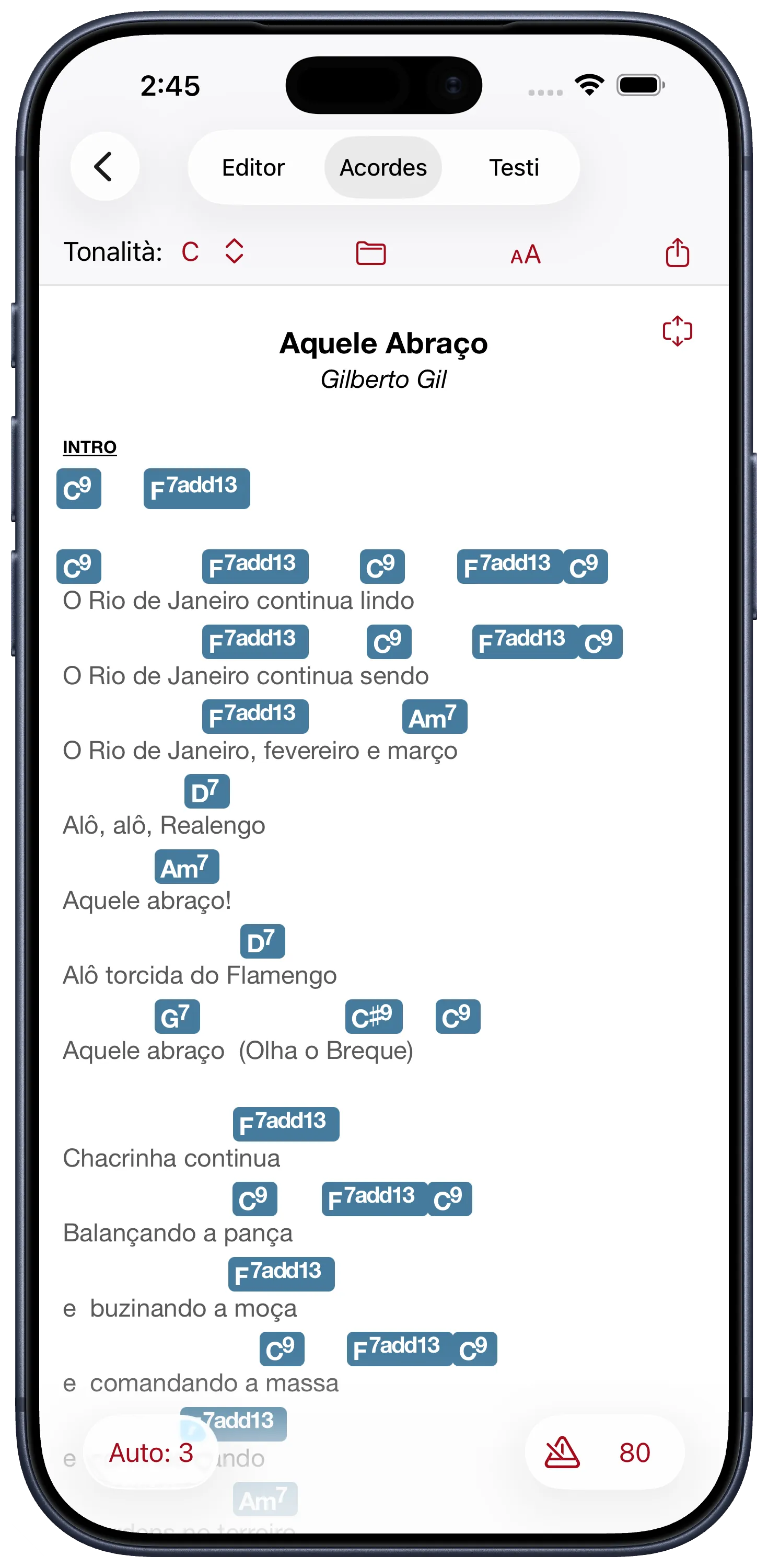 Adicionar uma música no Chord Craft