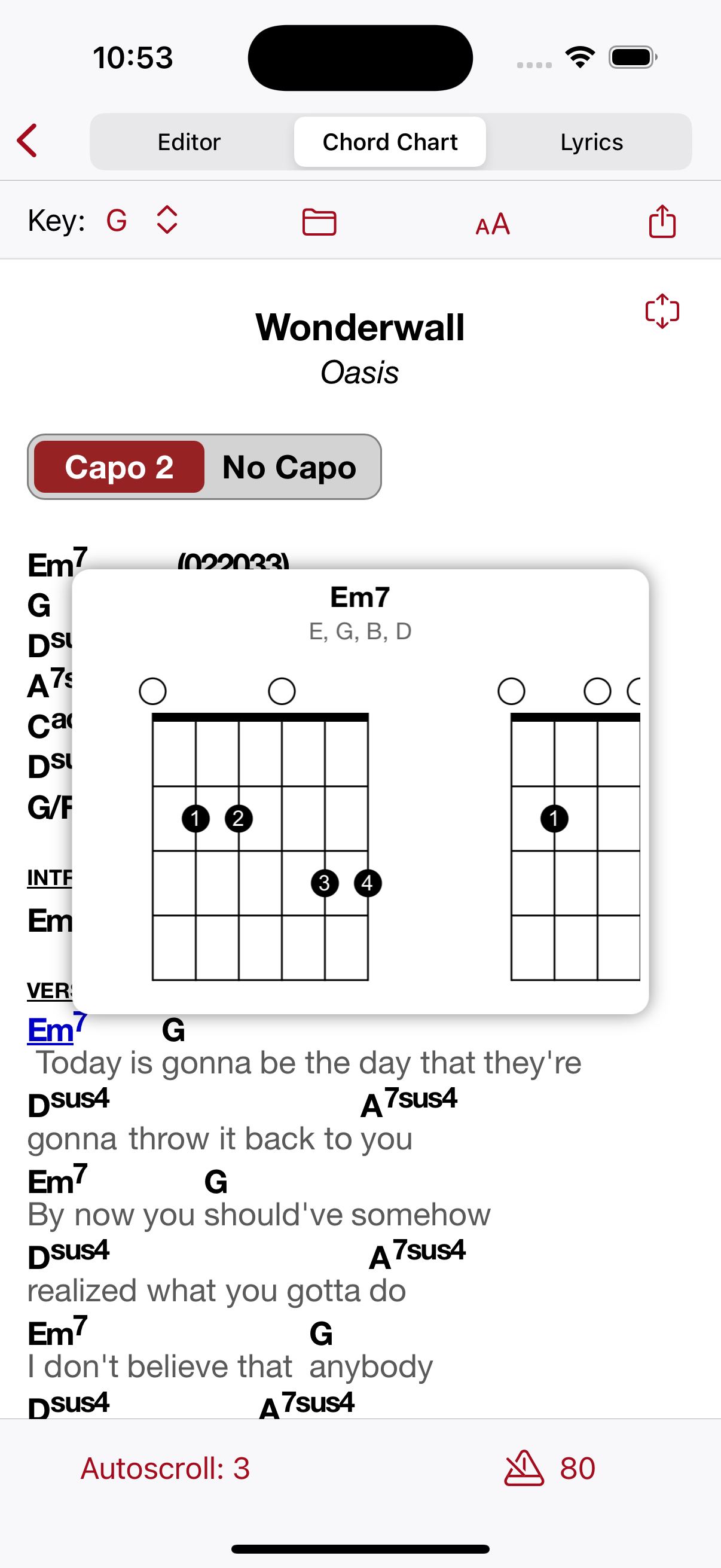 Guitar chord diagrams
