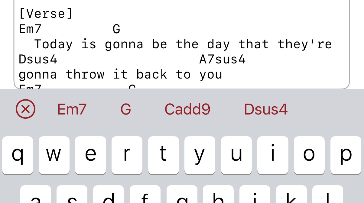 Quick chords